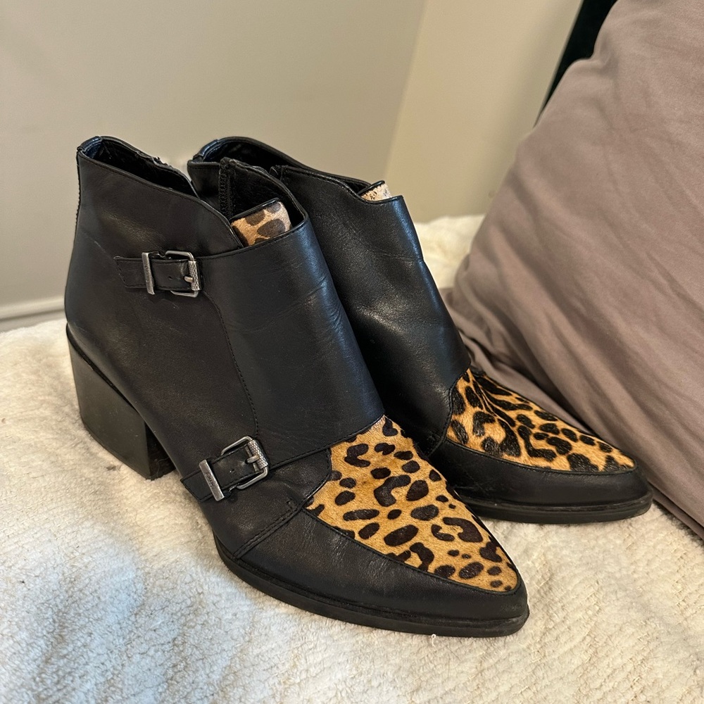 Sam Edelman Circus Leopard Black Boots